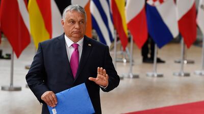 Hungarian Prime Minister Viktor Orban said he was still not satisfied with proposed EU sanctions. AP