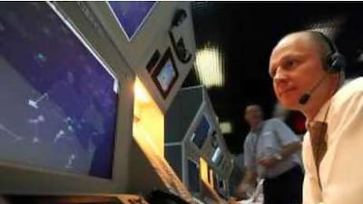 Niklas Lumdquist, an air traffic controller at GCAA in Abu Dhabi, must shepherd increasing numbers of aircraft through tight airspace.