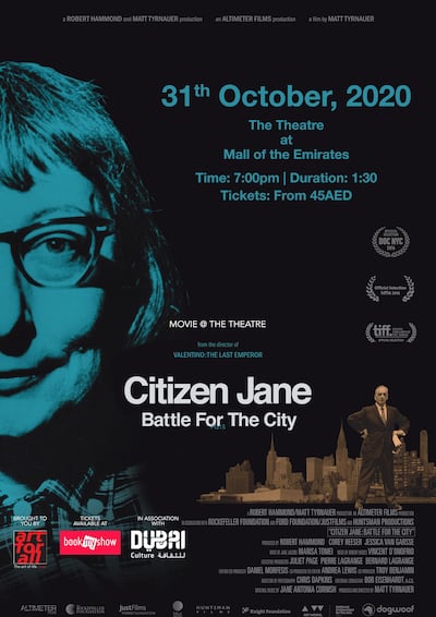 The 2016 documentary 'Citizen Jane: Battle for the City' will screen at The Theatre on Saturday, October 31, at 7pm. Courtesy The Theatre