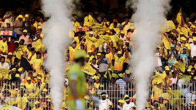 Chennai Super Kings fans in the stands at MA Chidambaram Stadium. Reuters