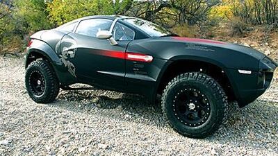 The Rally Fighter is built for off-roading in the desert and will be made in limited quantities at a small factory in Arizona in the US.