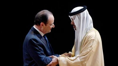 France and the United Arab Emirates signed an agreement in 2007 to establish a universal museum, the Louvre Abu Dhabi, that is due to open in 2015. Alain Jocard/EPA