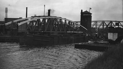 The Manchester Ship Canal in 1935. It opened in 1894, connecting the city to the Irish Sea. Getty Images