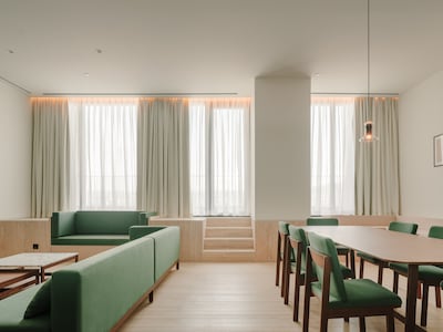 The living area in one of the rooms. Photo: The Telegraph