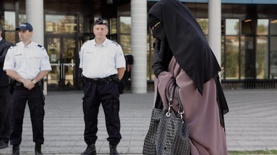 France was the first european country to ban full-face veils in public. In September 2011,in Meaux, France, Hind Ahmas, 32, became the first woman to be convicted of flouting the niqab ban.She was fined 120 euros. Franck Prevel/Getty Images