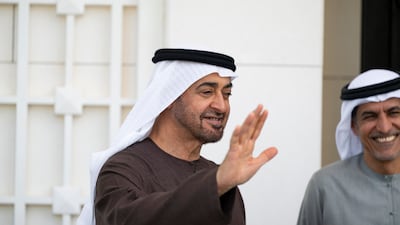 President Sheikh Mohamed has approved the board of Adnoc's sustainability unit XRG. Abdulla Al Bedwawi / UAE Presidential Court