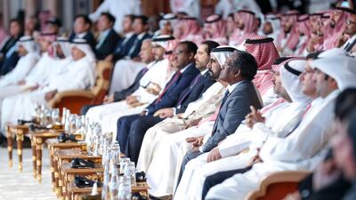 Sheikh Mohammed bin Rashid attends the special session of Saudi Crown Prince Mohammed bin Salman. Dubai Media Office / Wam