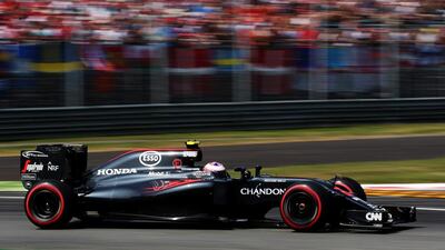 The McLaren Honda Formula 1 Team McLaren MP4-31 Honda RA616H Hybrid racer at Monza in Italy in September. Charles Coates / Getty