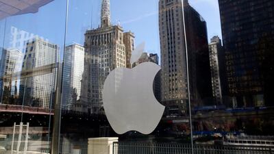 Apple posted a 54 per cent increase in revenues to $89.6 billion. AP