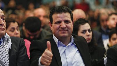 Ayman Odeh, Arab candidate and the head of the "joined list", launches his campaign for the March 17 Knesset elections. Atef Safadai / EPA