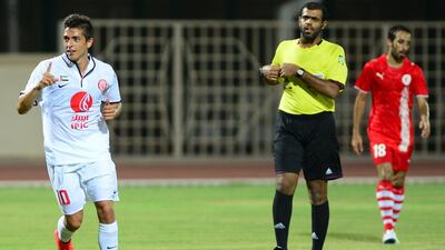 Manuel Lanzini of Al Jazira made his debut with the club on Tuesday in the pre-season friendly tournament they're hosting, the IPIC Cup. Photo Courtesy / Al Jazira / September 2, 2014