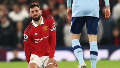 Bruno Fernandes - 7. An influence on the game, his had 114 touches and the next busiest player on the pitch had 88. Three key passes, not that they led to a goal. Booked. Never stopped. AFP