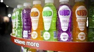 Agthia's products include WOW, a vitamin water. Lee Hoagland / The National