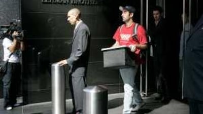 Ugly day: the demise of Lehman Brothers ruptured the entire financial system, having a domino effect on credit lines worldwide and sinking the major exchanges into a sea of red.