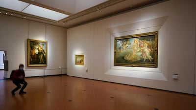 The Uffizi museum reopened to the public after over two months of closure due to coronavirus restrictions. AP Photo
