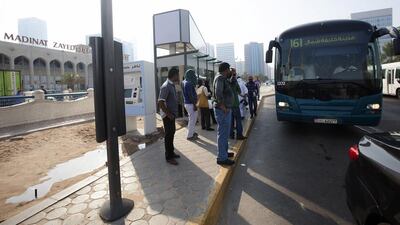 The number of bus riders has fallen since fares were doubled to Dh2 two years ago. Ravindranath K / The National