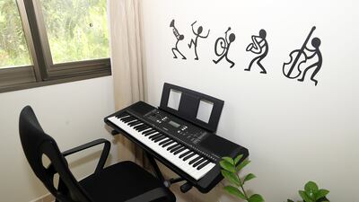 Viraj has a keyboard in his room, while he also takes advantage of the sports facilities in the community