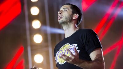 Example will perform at Nasimi Beach on Friday May 1, 2015, backed by DJ Wire. Getty Images and MTV Europe