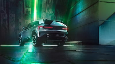 The XM’s derriere features elongated L-shaped taillights stretched out from behind the rear wheel arches towards the centre of the tailgate.