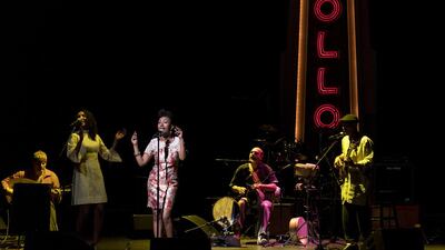 The diverse members of Alsarah & the Nubatones have personal experiences of displacement. Jack Vartoogian / Getty Images