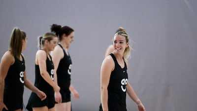 Manchester Thunder captain Natalie Metcalf with teammates.