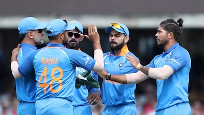 India have been successful under the leadership of Virat Kohli, second right, but they need more depth if they are to prevail at the World Cup in England in 2019. Reuters