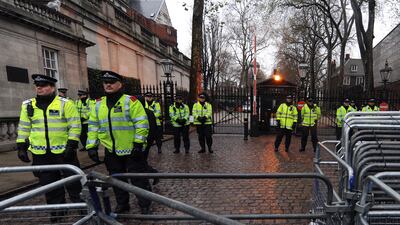 Israel's embassy in the UK is suspected of being the target of a plot. EPA