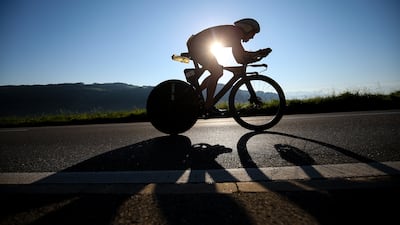 Athletes compete during the bike section of Ironman Switzerland Thun on Sunday, September 5. Getty
