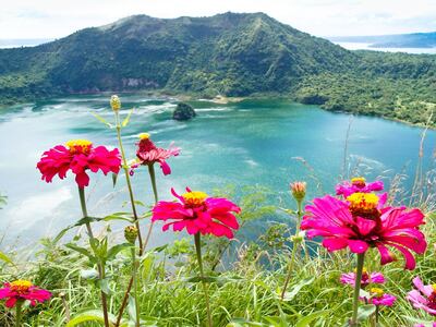 Taal Lake in Luzon, The Philippines. The country ranked as the seventh most laid-back nation.