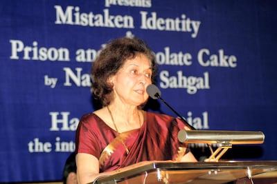 Author Nayantara Sahgal is not afraid to speak out for what she believes in, even at age 91. Wikimedia Commons