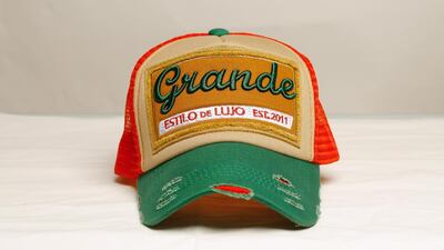 A Caliente cap by Emirati designer Hamdan Al Samt. Victor Besa for The National