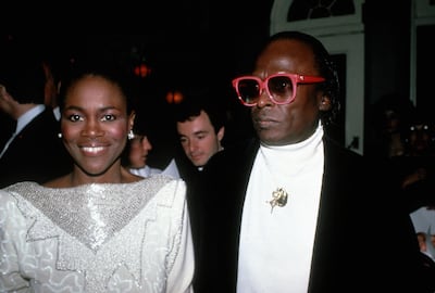 Miles Davis and wife Cicely Tyson in 1983 in New York City. Getty