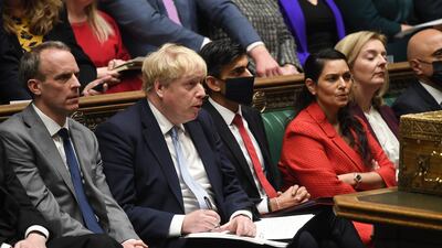 Should Boris Johnson step down, he might make way for Rishi Sunak or Priti Patel. PA