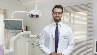 Dr Mohammed Naji has a passion for cosmetic dentistry. Antonie Robertson / The National