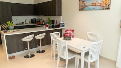 The kitchen and dining area.