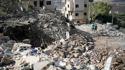 An overnight air strike by the Israeli military targeted the southern Lebanese village of Mayfadoun on September 5. AFP