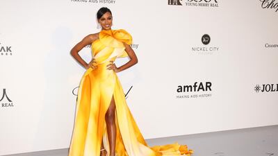 Jasmine Tookes is sunny in Georges Chakra. Photo: AP