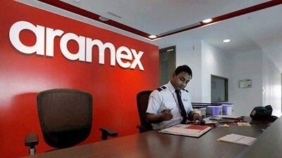 Aramex shares closed up 1.11 per cent at Dh1.83 yesterday on the news it had posted a Dh61 million first-quarter profit. Jumana El Heloueh / Reuters