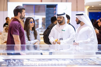 Attendees in discussion at WETEX. Photo: Handout