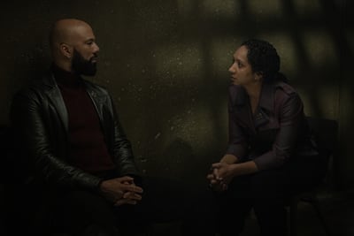 Common as Robert Sims, left, and Alexandria Riley as Camille Sims. Photo: Apple TV