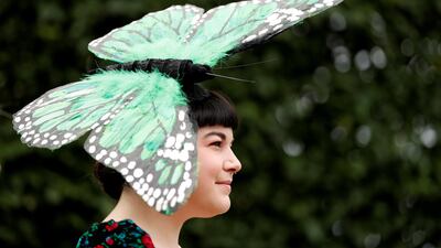 Racegoers during ladies day. Getty
