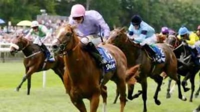 Sakhee's Secret ridden by Steve Drowne won the 2007 July Cup race. A strong field is aiming to win the 2008 race on Friday.