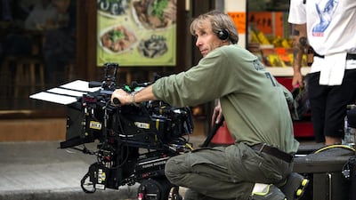 Michael Bay on the set of Transformers: Age of Extinction in Hong Kong. Tyrone Siu / Reuters