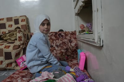 Six months after Maria's family left Al Hol camp, she is attending school and doing well in her studies, her mother said. Ahmed Fallaha for The National