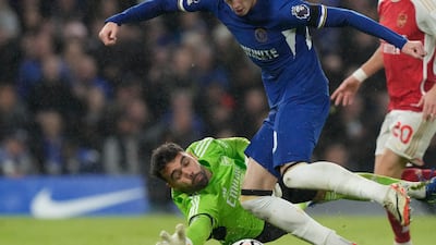 ARSENAL RATINGS: His positioning left a lot to be desired as Mudryk’s cross flew past him and straight into the net just after restart. Had another hands-in-mouth moment when he passed the ball straight to Palmer in the 55th minute and almost gifted home side a third goal. AP