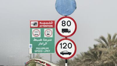 The buffer zone allowed drivers to travel 20 kilometres per hour faster than the posted speed limit on the capital’s roads Chris Whiteoak / The National