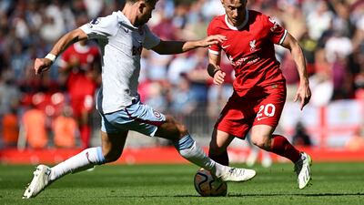 SUBS: Diogo Jota (On for Diaz 65’) 6: No opportunity for Portuguese to add to Liverpool’s three goals. AFP