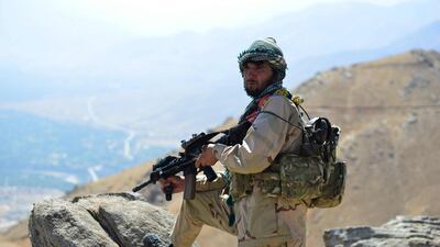 There is only one narrow road that winds in to the Panjshir Valley. AFP