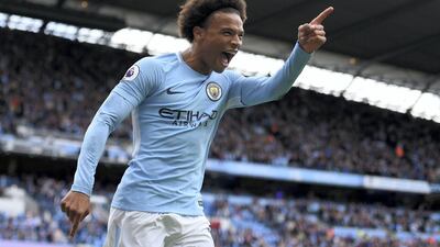 3. Manchester City 5-0 Liverpool, September 9. The scoreline was emphatic, if the pivotal moment was Sadio Mane’s first-half red card for catching Ederson in the face with a high boot. But Leroy Sane’s brace was a sign of how devastating he can be and, after only two wins against the top seven last season, this showed City’s fortunes were changing rapidly. Oli Scarff / AFP