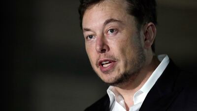 Tesla founder and chief executive Elon Musk. AP Photo